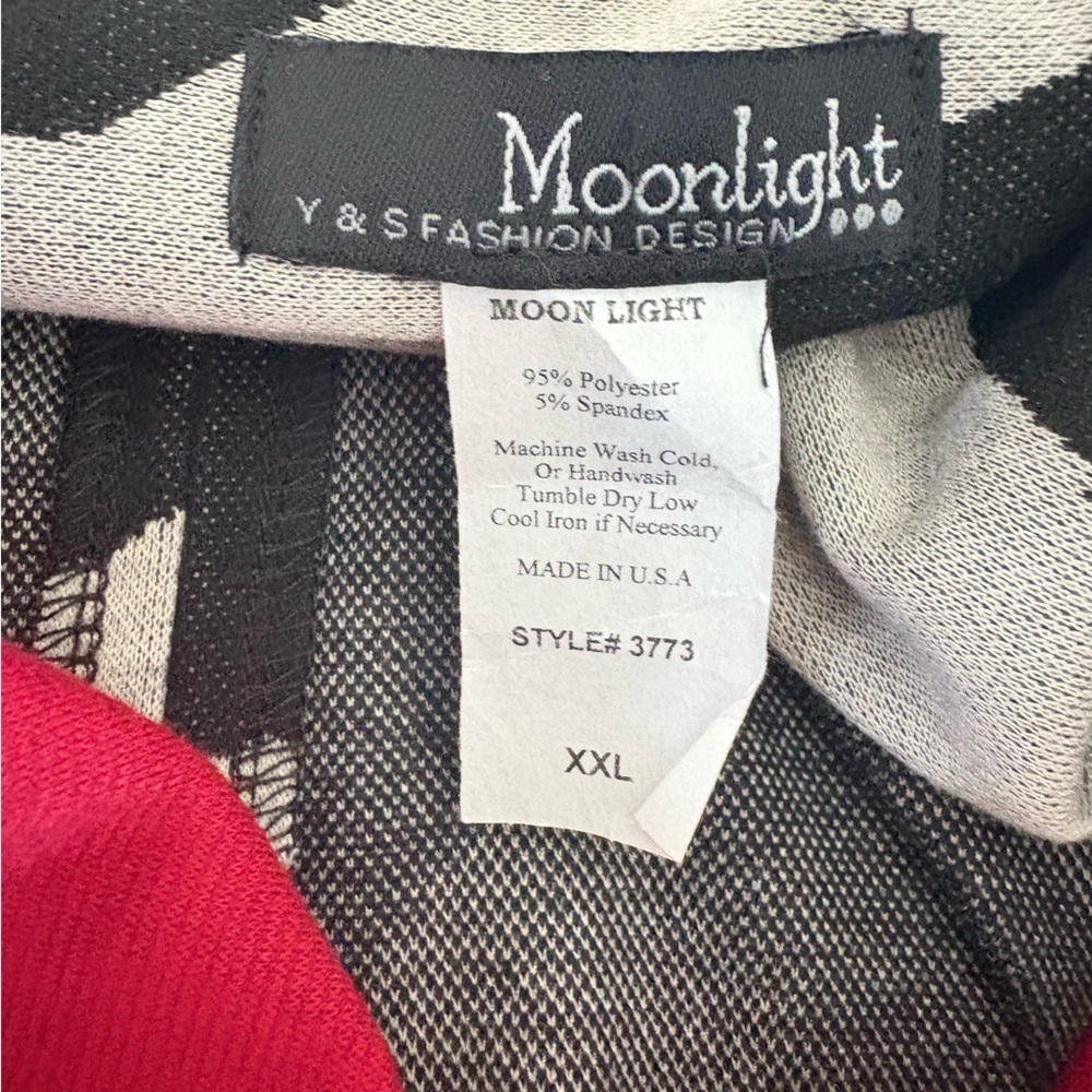 Moonlight by Y&S Fashion Colorblock Animal-Print Pocket Jacket XXL  NEW - Picture 4 of 10